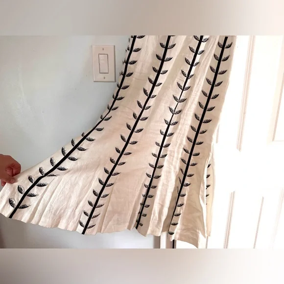 Cream and White Spaghetti Strap Sundress for Wedding Guest - Picture 5 of 13